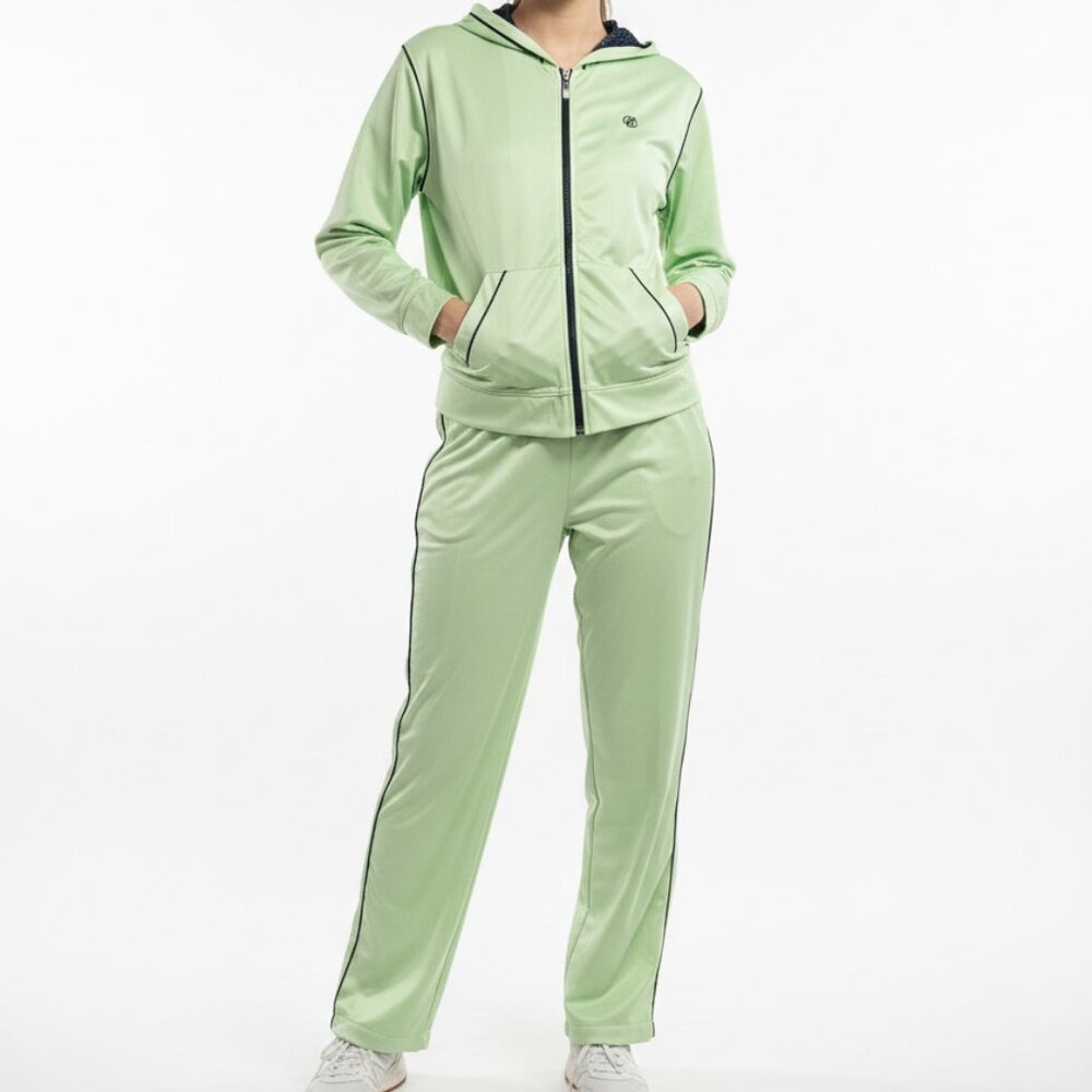 Vintage Oleg Cassini Tracksuit Y2K Green Athletic Street Casual XL